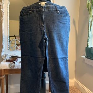 Kenneth Cole Capri Jeans Dark Wash Size 8